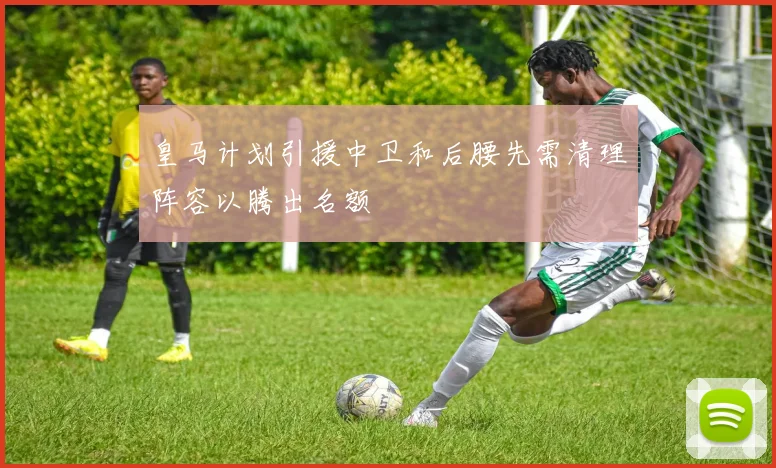 皇马计划引援中卫和后腰先需清理阵容以腾出名额